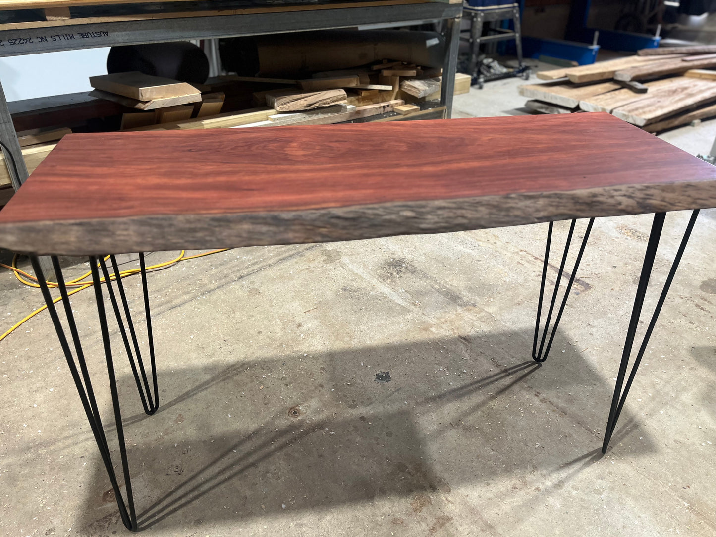 Live Edge Bloodwood Hallway table