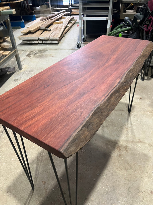 Live Edge Bloodwood Hallway table