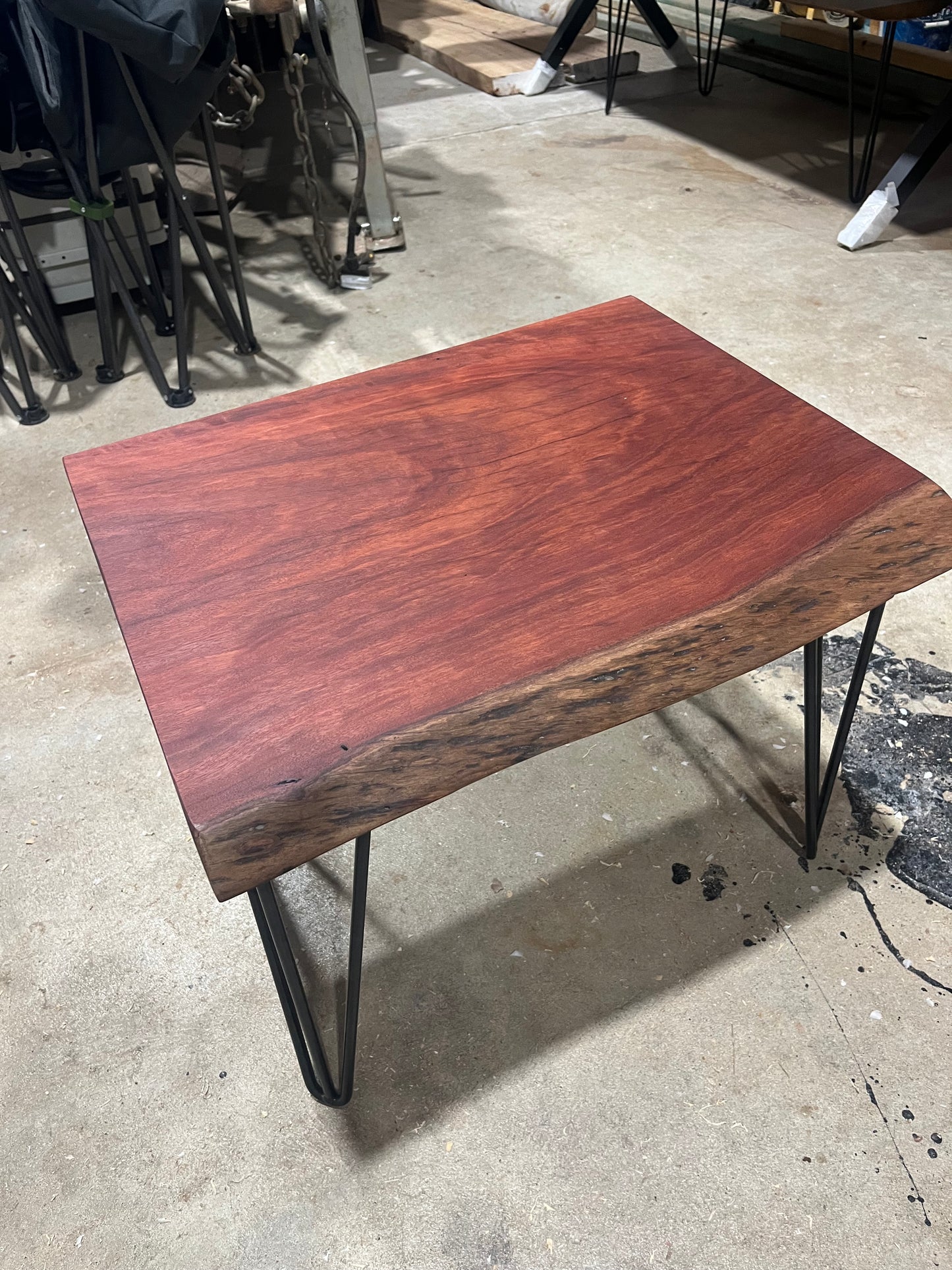 Live Edge Bloodwood Lamp / Side table