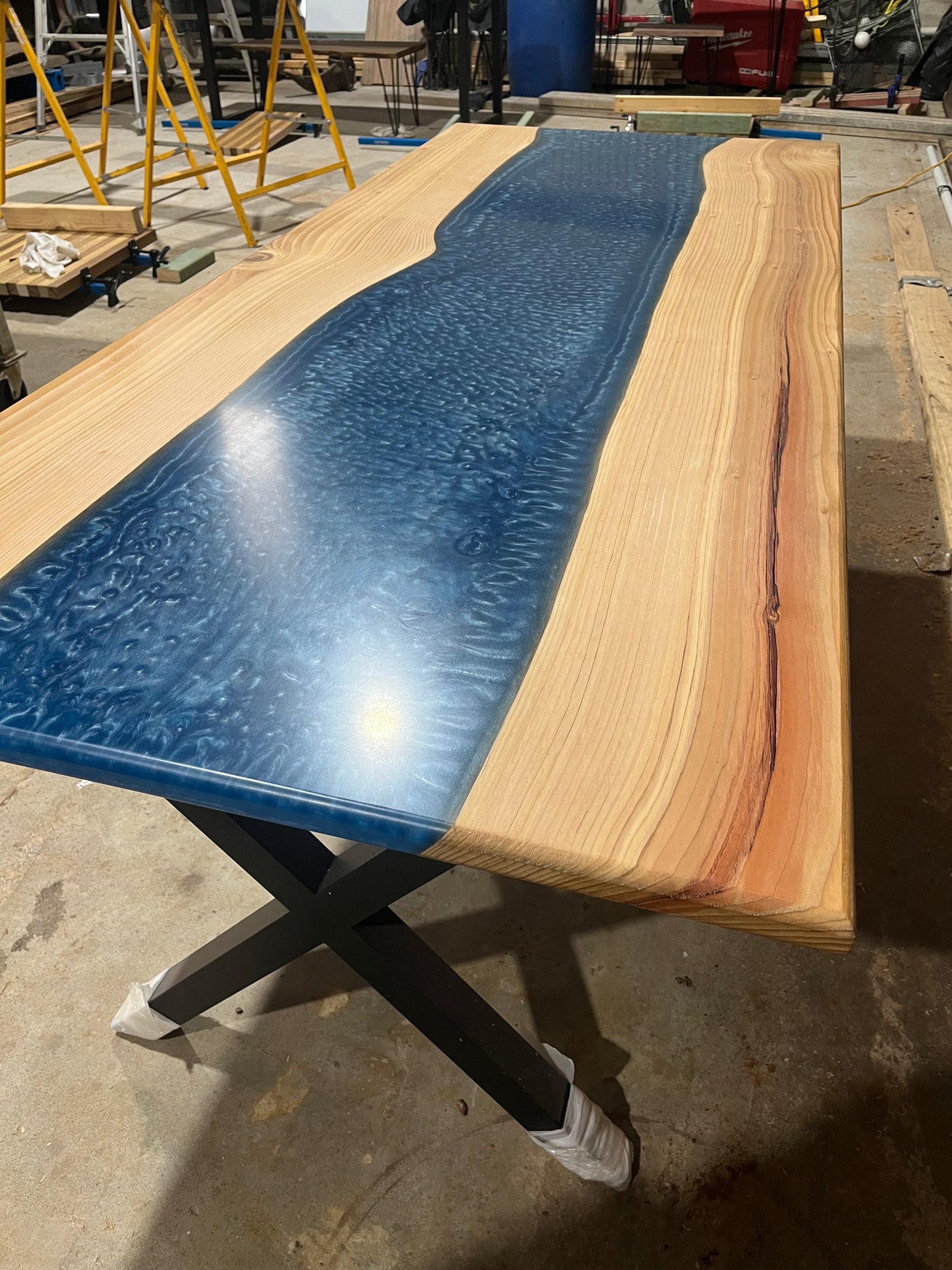Dining Table 8 seater with Resin / White Cedar