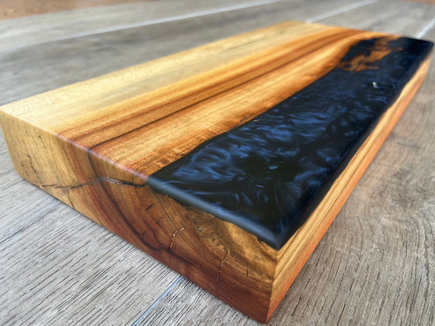 Small Chopping Block with Resin Inlay