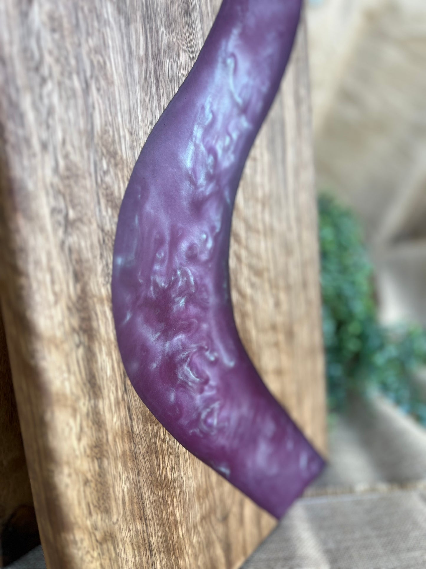 Spotted Gum Charcuterie Board with Resin Inlay (Pink Pearl)