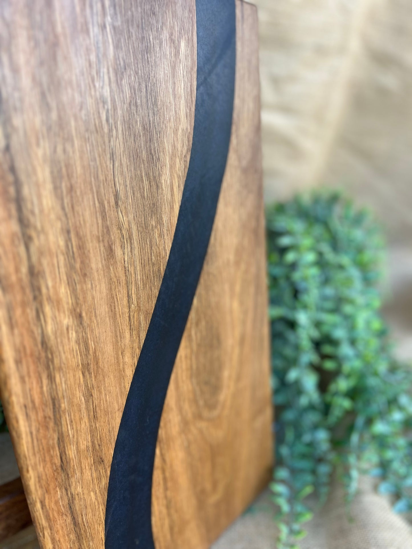 Small Spotted Gum Charcuterie Board with Resin Inlay (Assorted colours)